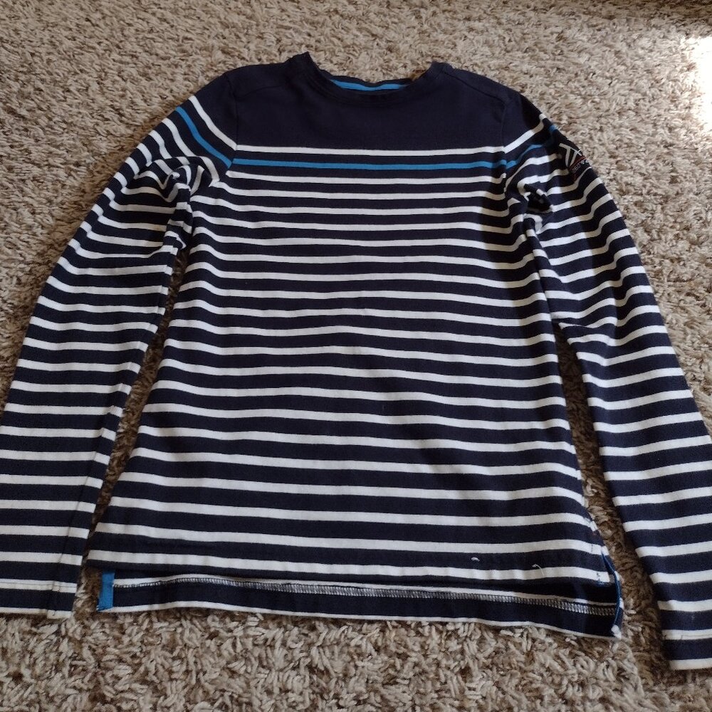 Boys 10 striped boating shirt - Tribord by Decathlon
